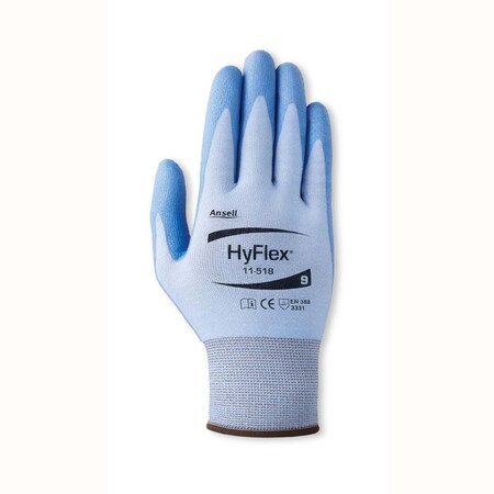 Ansell Hyflex 18G Kevlar/Stainless Steel/Nylon Liner With Silicone Free Nitrile Grip Technology 11-518-10